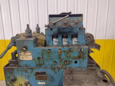 12" LITTELL 7 ROLL MOTORIZED COIL STRIP STRAIGHTENER: YOBRO #24606