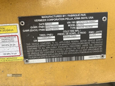 Used 2020 VERMEER BC700XL Brush Chippers California US | Lillo Machinery #1403844