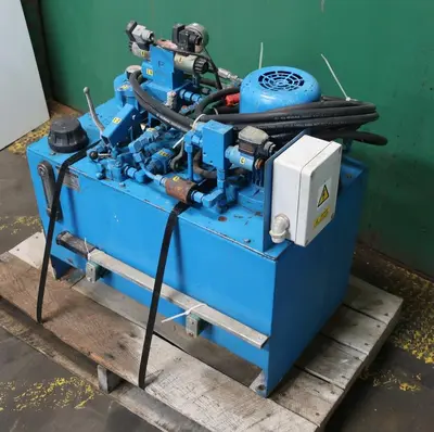 SPC8359  Pump 1 hp System H Engineering hydraulic power unit, 24 gallon reservoir tank