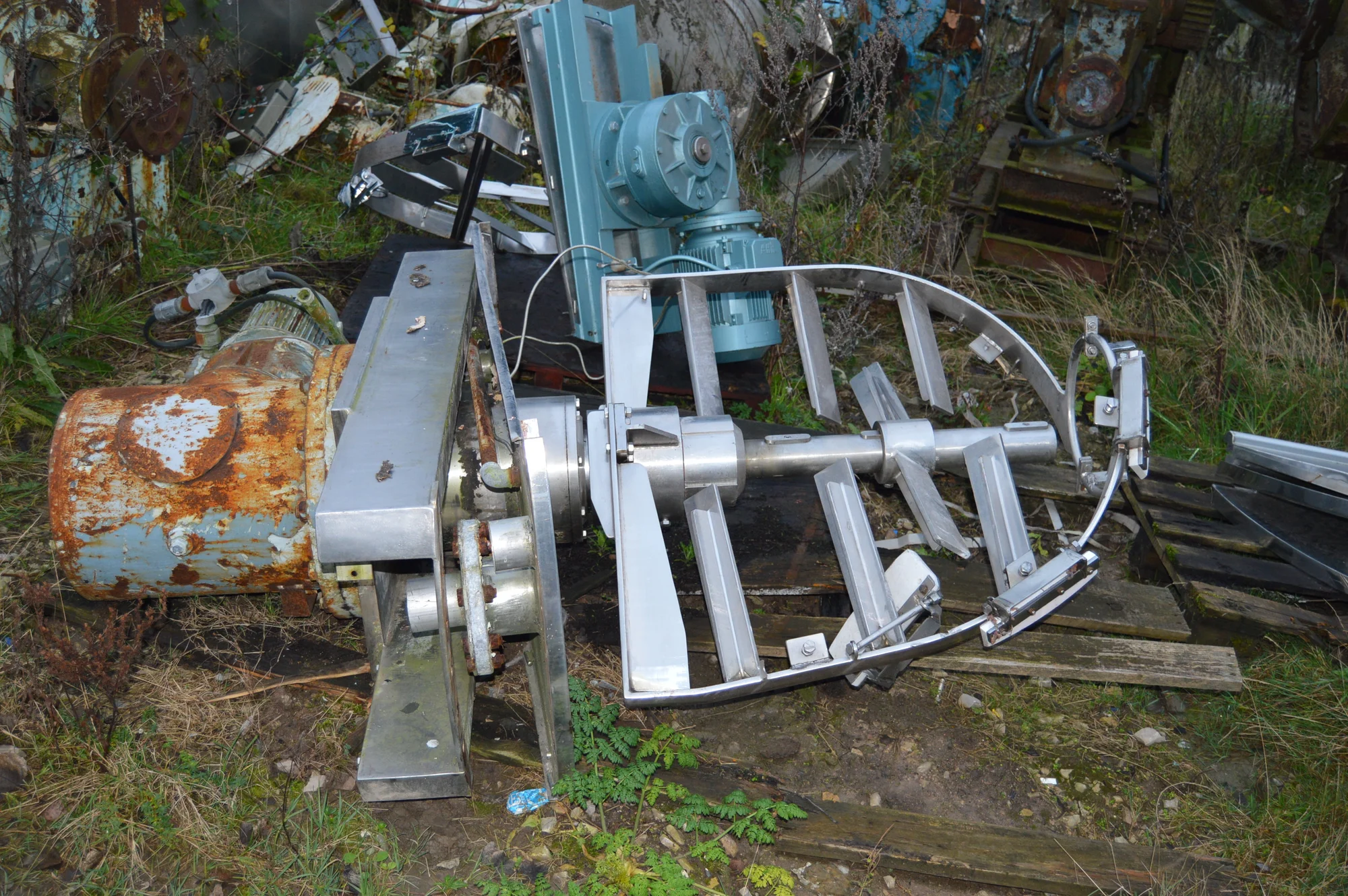 5.5KW 30RPM Contra Rotational Scraped Anchor Stirrer