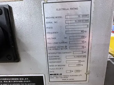 Used 2004 Mori Seiki SL-204MC CNC Lathes Illinois US | Machine Tool Bids #1352387