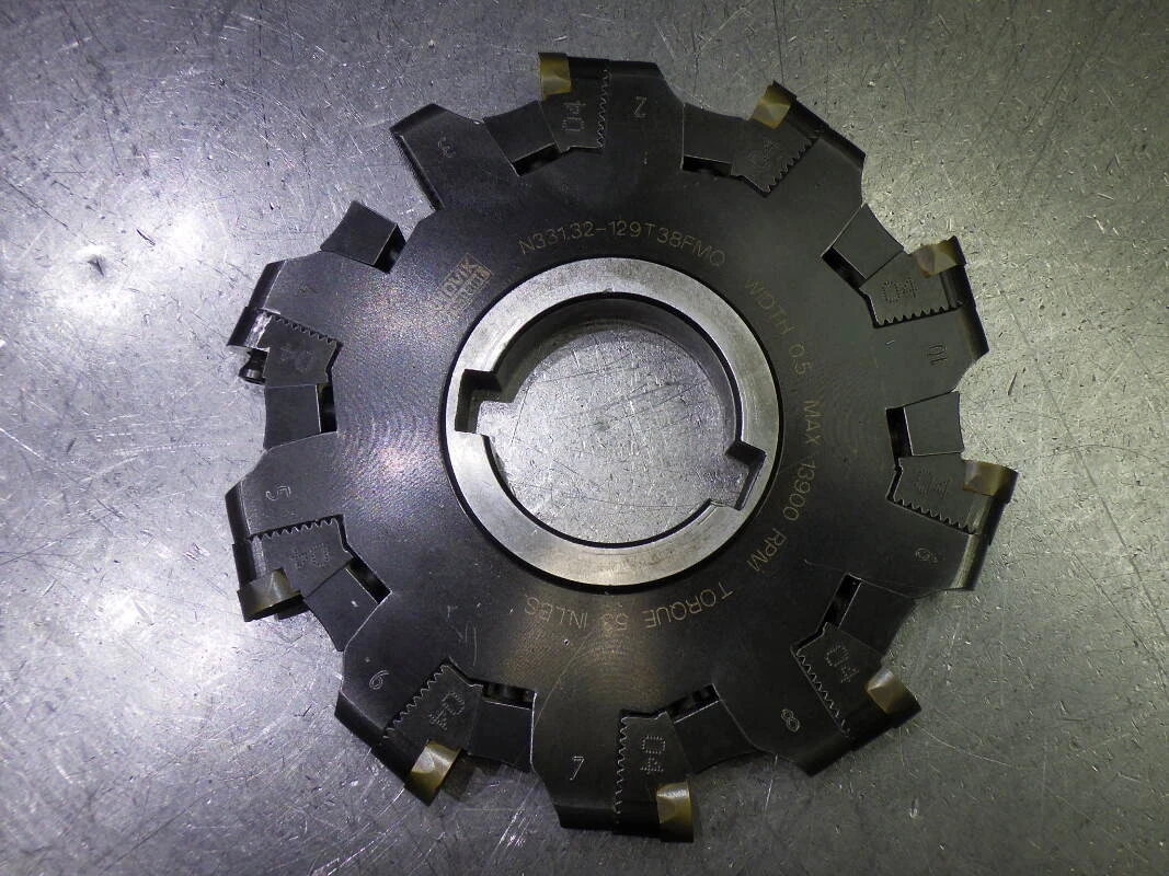 Sandvik 129mm (.5") Slot Mill 1.5" Arbor N331.32-129T38FMQ (LOC2957B)