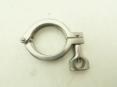 TL China 2" Steel Bolted Sanitary Clamp 304SS 2" Pipe Flange Dia 2.5" Lot of 20