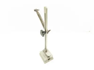 Fowler 12" Indicator Gage Transfer Stand 7" Arm Steel Base
