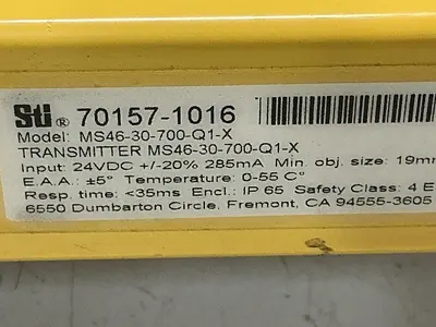 Used STI MS46-30-700-Q1-X Light Curtains & Grids Michigan US | Ideal Machinery #1308868