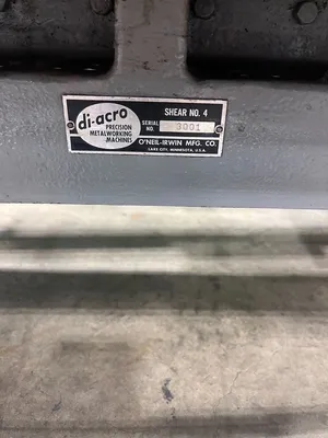 DIACRO #4 SHEAR Hand Shears | Michael Fine Machinery Co., Inc. (4)