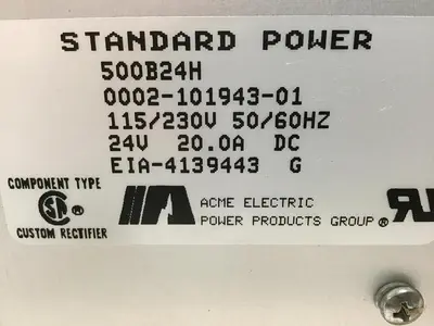 USED ACME ELECTRIC 500B24H