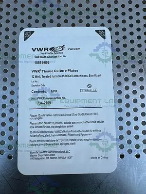 NEW CASE OF 50 - VWR 10861-698 TISSUE CULTURE PLATES 12 WELL, STERILIZED