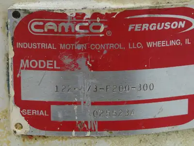 Camco 122-6/3-F200-300 Intermitter Drive 2-Stop Cam Indexer 15:1 Reducer