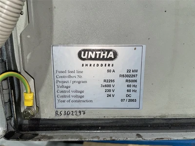 USED UNTHA RS30