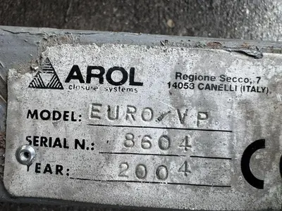 Used 2004 AROL CLOSURE SYSTEMS EURO-VP Cappers Chuck - Rotary Pennsylvania US | Ferguson Packaging Machinery #1270165