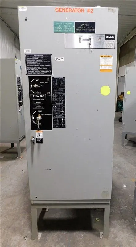 ASCO E962315097XC Automatic Transfer Switch 150A 480Y/277V 3Ph 4 Wire Used