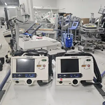 Used Physio-Control LP20e LP 20e Monitor with Cables Defibrillators Texas US | PT Medical Technologies #1458754