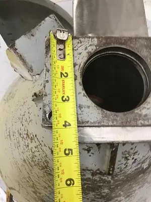 USED METAL FABRICATOR HOPPER
