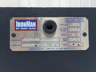 HMQ826-80-56-H Ironman Gearbox 80:1 22rpm .5Hp 56C Hollow Shaft *Broken Flange*