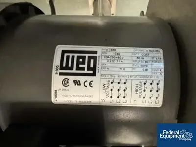 USED Keith Machinery Corp 2 Cu Ft Keith Machinery Twin Shell Blender, S/S