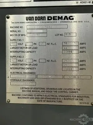 Used 2000 VAN DORN 230HT1220 Injection Molding Machines Arizona US | KD Machinery #1503387
