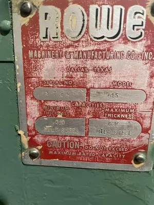 USED ROWE A15