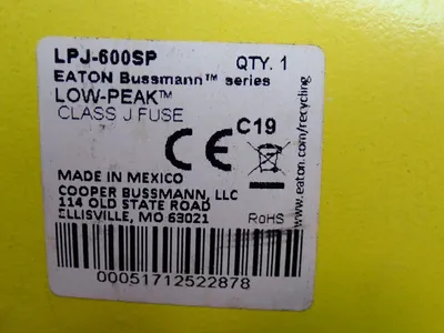 USED COOPER BUSSMANN LPJ600SP