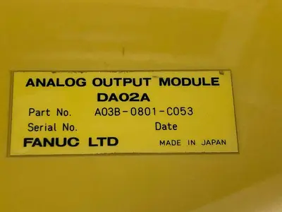 Used FANUC A03B-0801-C053 Input / Output Modules | Surplus Asset Holdings #1205804