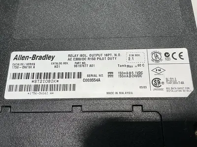 USED ALLEN BRADLEY 1756-OW16I SERIES A
