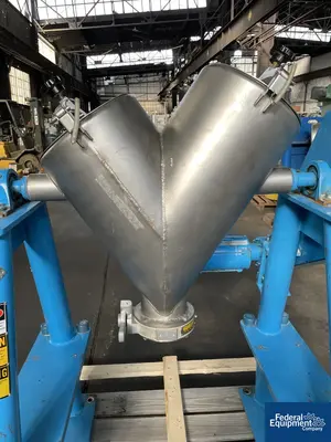 USED Patterson-Kelley 2 Cu Ft P-K CrossFlow Twin Shell Blender, S/S