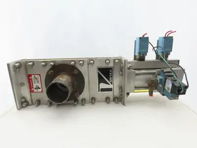 Salina Vortex B03 25550 2-1/4" Pneumatic Slide Gate Dry Material Cut Off Valve