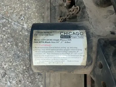 Used CHICAGO ELECTRIC POWER TOOLS 44829 Abrasive & Friction Saws Ohio US | HGR 24 #1280276