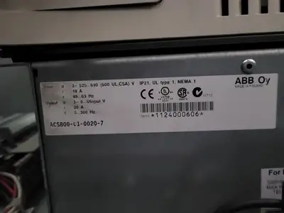 USED ABB ACS800-U1-0020-7