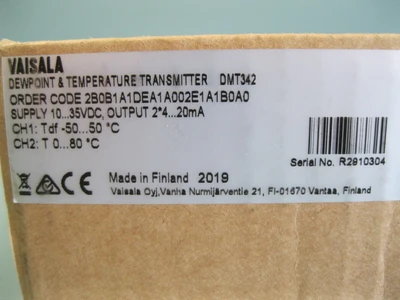 USED Vaisala DMT340 2B0B1A1DEA1A002E1A1B0A0