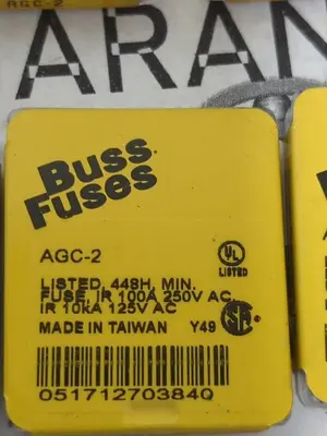 New | in-Stock COOPER BUSSMANN AGC-2 Miscellaneous Equipment (Electrical & Power) | Surplus Asset Holdings #1202257