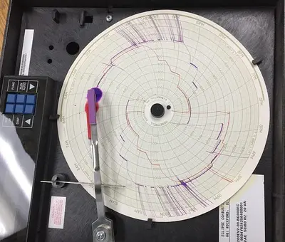 3213-700 Honeywell Circular Chart Recorder, Model  #DR4200EV-2-00-BC000EC