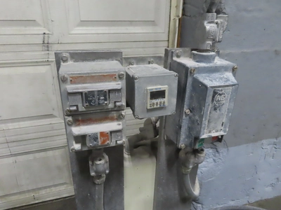 used 5 gallon Double Arm Sigma Blade Mixer, stainless steel, jacketed, 5 hp.
