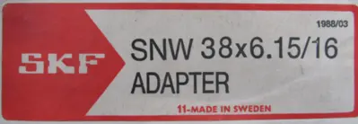 NEW SKF SNW 38×6.15/16 ADAPTER SLEEVE SNW 3861516