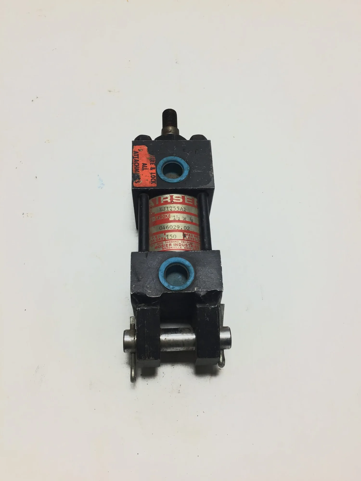Mosier EJ1255A1 Pneumatic Air Cylinder 1-1/2″NPT 150 PSI