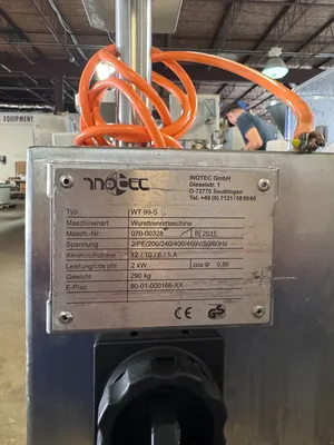 Used INOTEC WT 99-S Food Processing Equipment (misc) Illinois US | M&M Equipment Corp. #1285915
