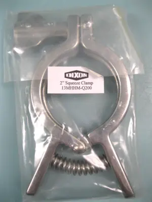 Lot (5) 2" Dixon Stainless Steel SCC 13MHHM-Q200 Tri-Clamp Squeeze Clamp NEW E9