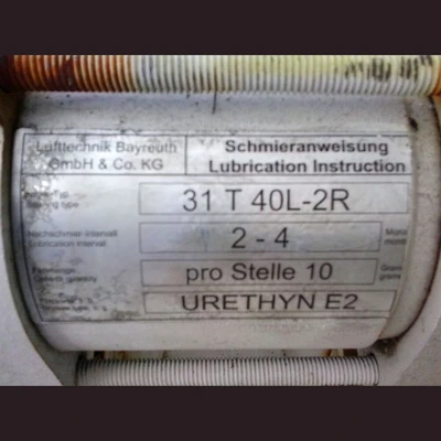 Luftechnik Bayreuth 5.5 hp Centrifugal Blower