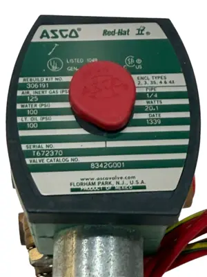 NEW ASCO 8342G001 SOLENOID VALVE 120/60