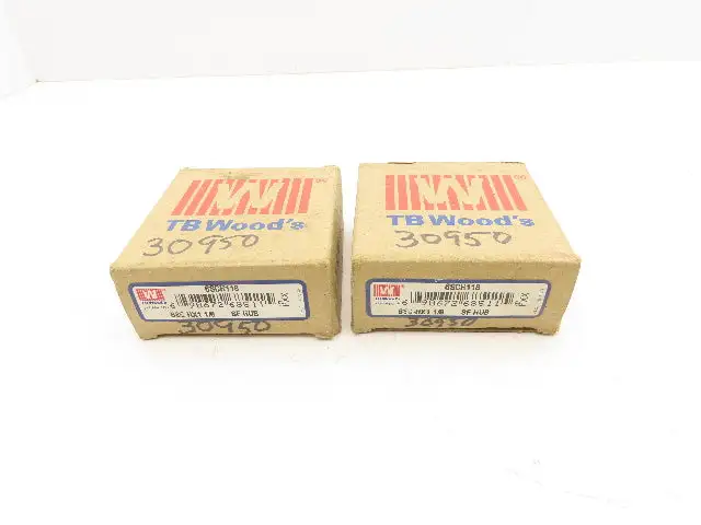 TB Woods 6SCH 1-1/8 Spacer Flange Coupling Hub 1-1/8" Bore Lot of 2