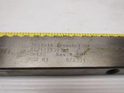 Detroit 9/16" x 18" HHS Broach Keyway Cutter