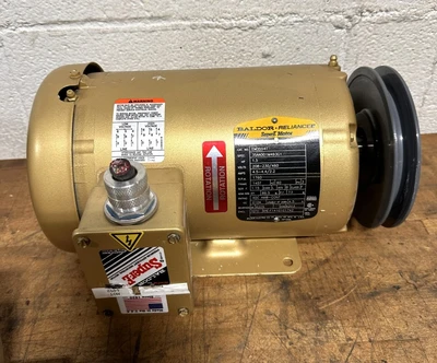 BALDOR 1.5HP ELEC. MOTOR 208-230/460, 145T FR