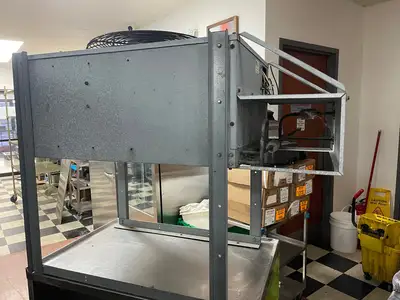 Used Scotsman Used 21" Scotsman NME654RS-1B 615lb Nugget Ice Machine 115V with Condenser As-Is Ice Machines Illinois US | Falcon Restaurant Supply #1375120