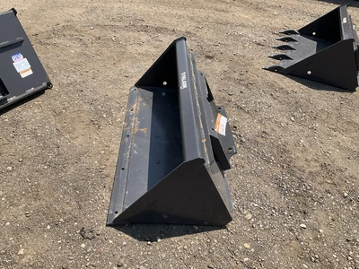 New old stock Paladin 44” smooth bucket for a mini skid steer, welded on cutting edge, mini skid ste...