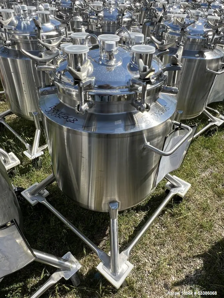 Used Precision Stainless Steel Jacketed Vertical Tank – High Capacity
