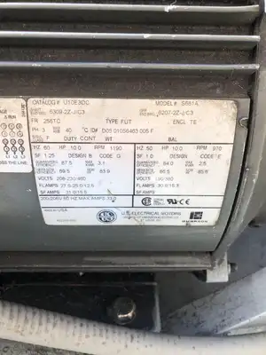 Benchmark 2520V21A5 1AB22 Hydraulic Power Unit 10HP 970/1190RPM 208-230/460V 3PH