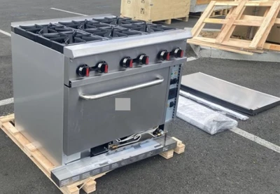171-0090 36” 6 Burner Gas Range & Oven