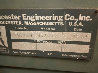 1984 GLOUCESTER 418H Bag Machines, Bottom Seal in Line | Mark One Machinery (2)