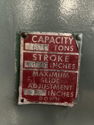 USED V AND O V AND O 60S PRESS