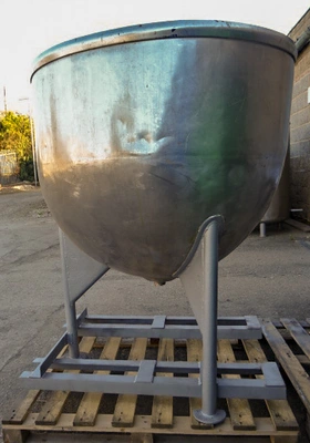 450L S/S Open Top Hemispherical Pan